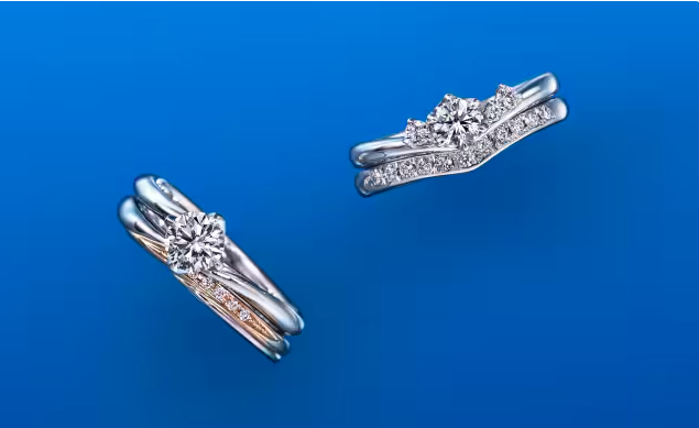 ダイヤモンドシライシのセットリングの写真