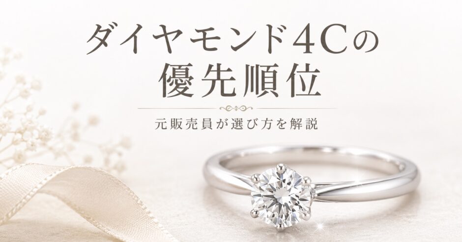 ダイヤモンド4Cの優先順位と選び方を解説するアイキャッチ画像