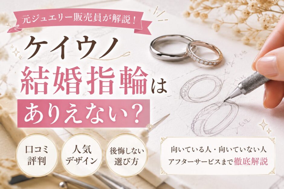 ケイウノ結婚指輪の評判や口コミを解説するアイキャッチ画像