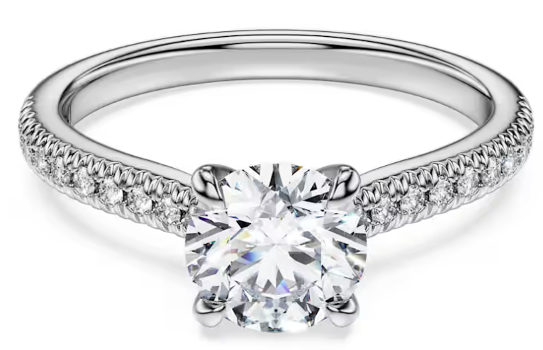 スワロフスキー Eternity ソリテールリング 1.2ct ラボグロウンダイヤモンド